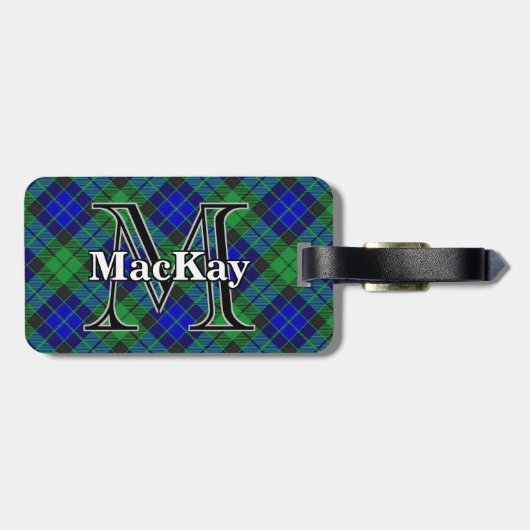 Epic Scotland Clan MacKay Tartan Bagagelabel (Achterkant horizontaal)