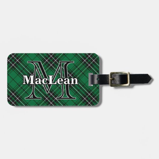 Epic Scotland Clan MacLean Hunting Tartan Bagagelabel (Voorkant horizontaal)