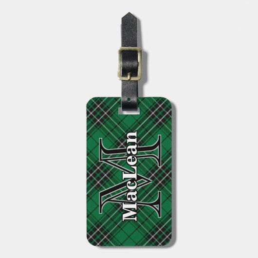 Epic Scotland Clan MacLean Hunting Tartan Bagagelabel (Voorkant verticaal)