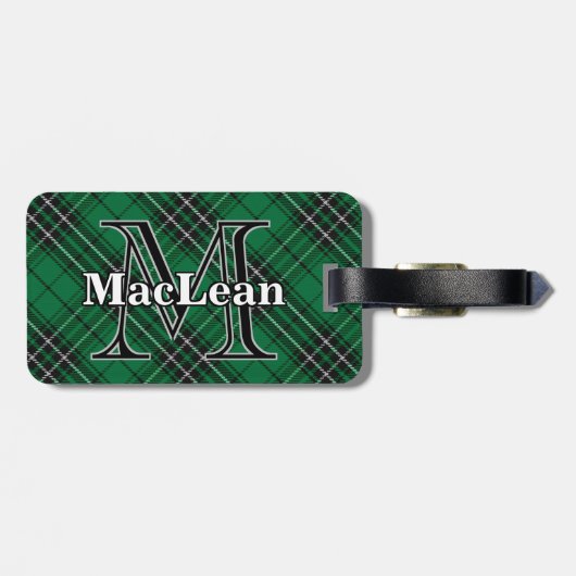 Epic Scotland Clan MacLean Hunting Tartan Bagagelabel (Achterkant horizontaal)