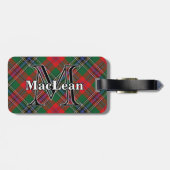 Epic Scotland Clan MacLean Tartan Bagagelabel (Achterkant horizontaal)