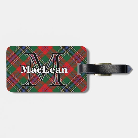 Epic Scotland Clan MacLean Tartan Bagagelabel (Achterkant horizontaal)