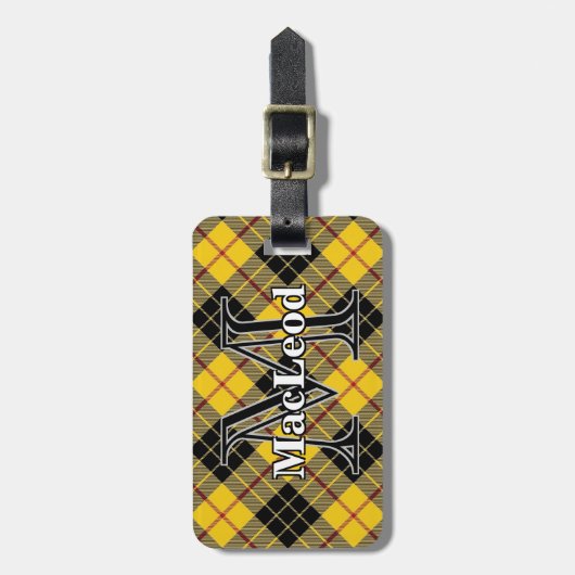 Epic Scotland Clan MacLeod van Lewis Tartan Bagagelabel (Voorkant verticaal)