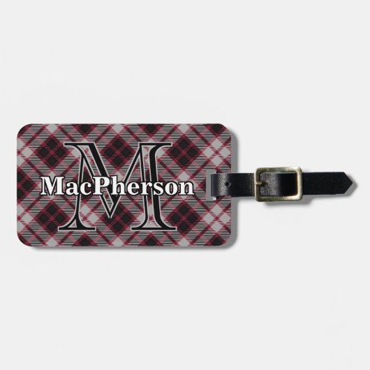 Epic Scotland Clan MacPherson Tartan Bagagelabel (Voorkant horizontaal)