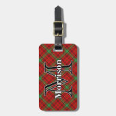 Epic Scotland Clan Morrison Tartan Bagagelabel (Voorkant verticaal)