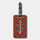 Epic Scotland Clan Morrison Tartan Bagagelabel (Achterkant verticaal)