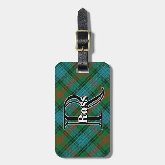 Epic Scotland Clan Ross Tartan past Bagagelabel (Voorkant verticaal)