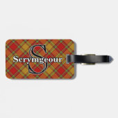 Epic Scotland Clan Scrymgeour Tartan Bagagelabel (Achterkant horizontaal)