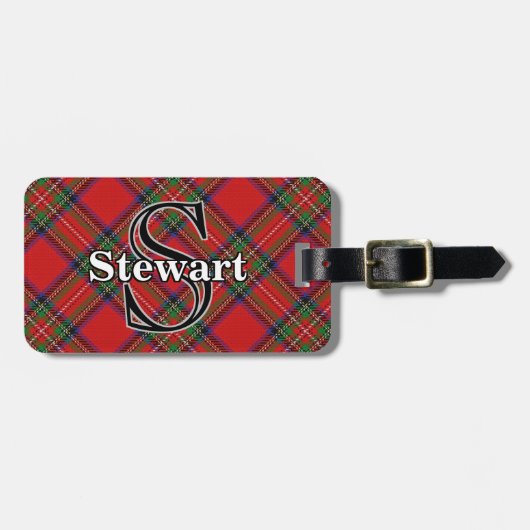 Epic Scotland Clan Stewart Tartan Bagagelabel (Voorkant horizontaal)