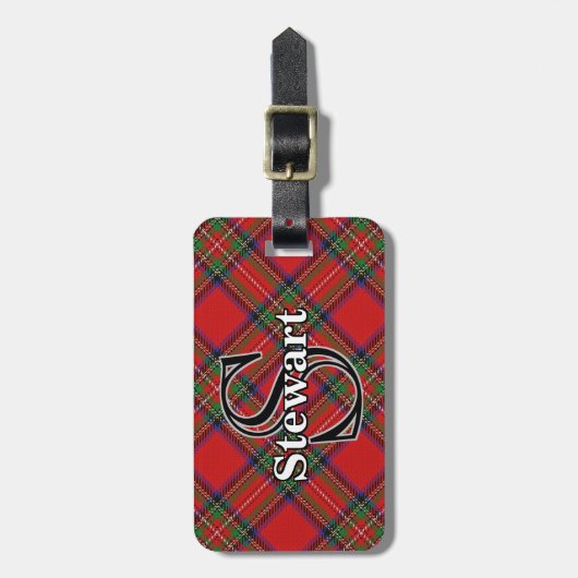Epic Scotland Clan Stewart Tartan Bagagelabel (Voorkant verticaal)