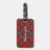 Epic Scotland Clan Stewart Tartan Bagagelabel (Achterkant verticaal)