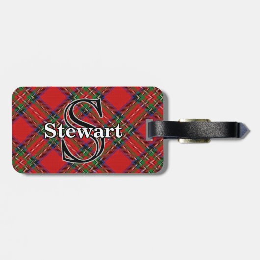 Epic Scotland Clan Stewart Tartan Bagagelabel (Achterkant horizontaal)