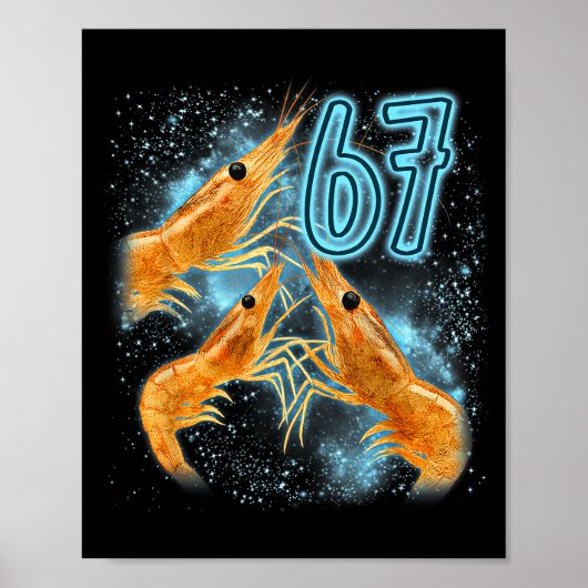 Epic Seven Six Sarcastic Lover Shrimp 67 Seafood Poster (Voorkant)