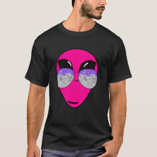 Epic Shades Alien Head-ontwerp T-shirt