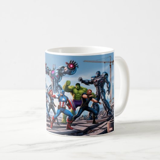 Epic Showdown: Avengers vs. Enemy Forces Koffiemok (Voorkant rechts)