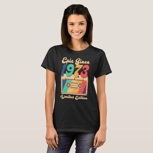 Epic sinds 1973, cassette, geb. t-shirt (Voorkant volledig)