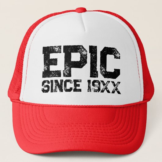 EPIC sinds 19XX grappige Verjaardag trucker hoed Pet (Voorkant)