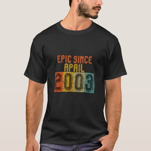 EPIC sinds april 2003 19e verjaardag S T-shirt (Voorkant)