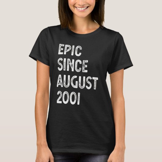 EPIC sinds augustus 2001 21 jaar oude Mannen van d T-shirt (Voorkant)