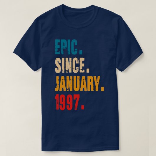 EPIC SINDS JANUARI 1997 T-SHIRT (Design voorkant)