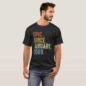 EPIC sinds januari 2009 13e verjaardag 13 T-shirt (Voorkant volledig)
