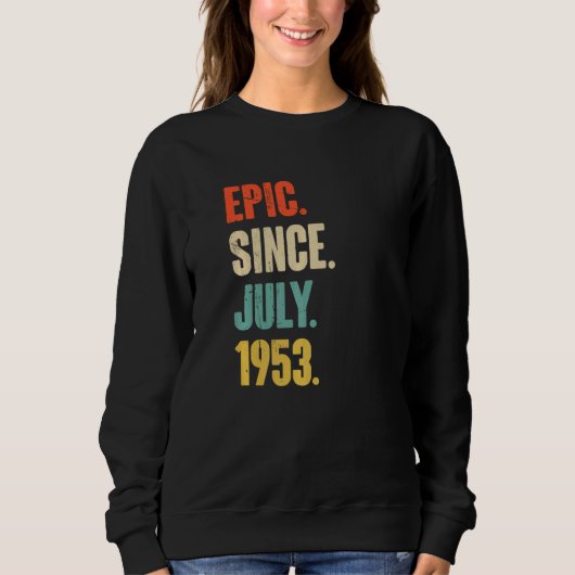 epic sinds juli 1953 69 jaar oud en 69 jaar oud trui (Voorkant)