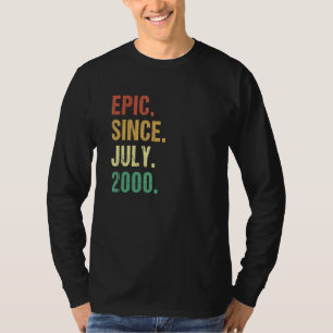 Epic sinds juli 2000 22e Verjaardag 22 Jaar T-shirt