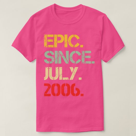 EPIC sinds juli 2006 T-shirt (Design voorkant)