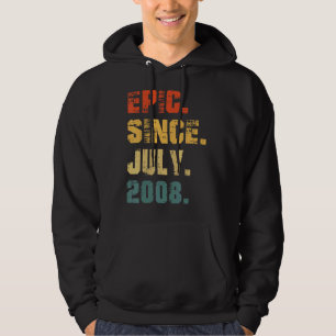 Epic sinds juli 2008 14e verjaardag 14 jaar oud hoodie