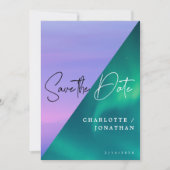 Epic Sky Save the Date Minimalist Wedding Kaart (Voorkant)