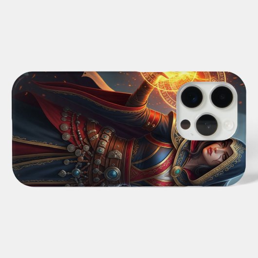 Epic Sorceress Spellcaster iPhone 15 Pro Case (Achterkant (horizontaal))