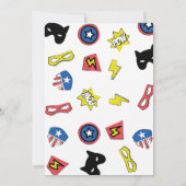 Epic Superhero Invitation | Boys Comic Book Party Kaart (Achterkant)