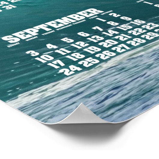 EPIC Surfing Wave 2023 Calendar Poster (Hoek)