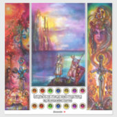 Epic Swords, Excalibur, Durendal, Medieval Knight Sticker (Vel)