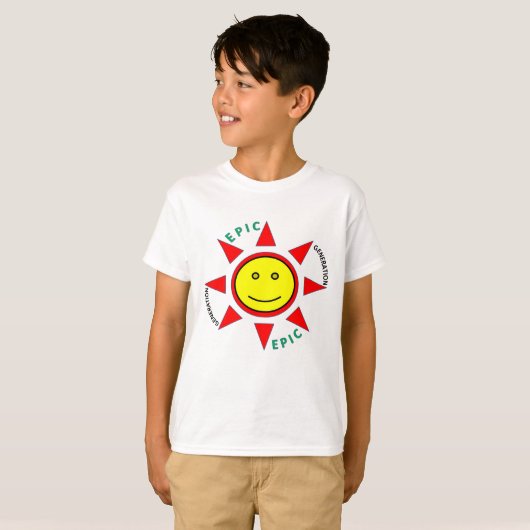 EPIC T-shirt voor jongens (Voorkant volledig)
