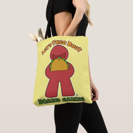 Epic Taco Over Bordspellen Meeple Plezier Tote Bag (Dichtbij)