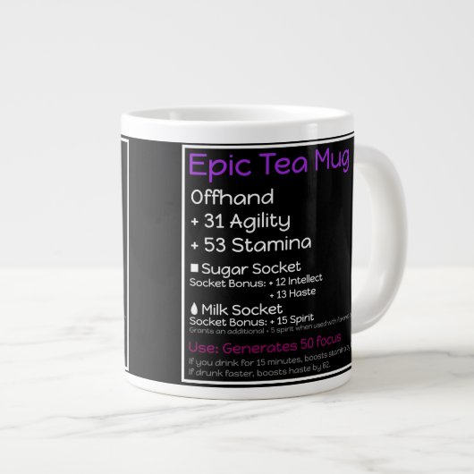 Epic Tea Mok Black (Voorkant rechts)