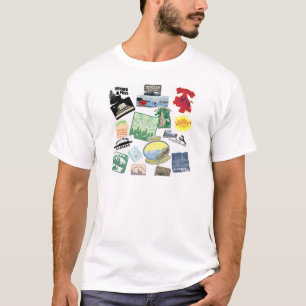 Epic Travel Logos Collage Design Tourist T-shirt
