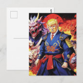 Epic Trump Samurai Anime Briefkaart (Voorkant / Achterkant)