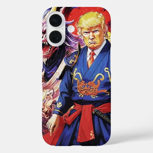 Epic Trump Samurai Anime Case-Mate iPhone Case (Achterkant)