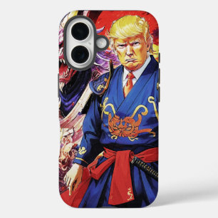 Epic Trump Samurai Anime iPhone 16 Hoesje