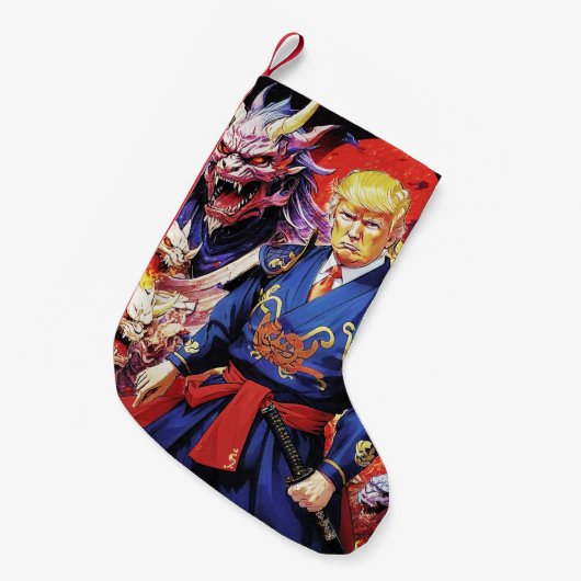 Epic Trump Samurai Anime Kleine Kerstsok (Voorkant (Hangend))