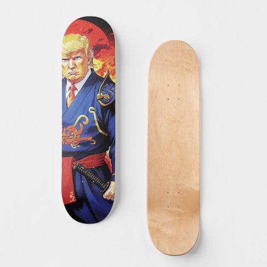 Epic Trump Samurai Anime Persoonlijk Skateboard (Voorkant)