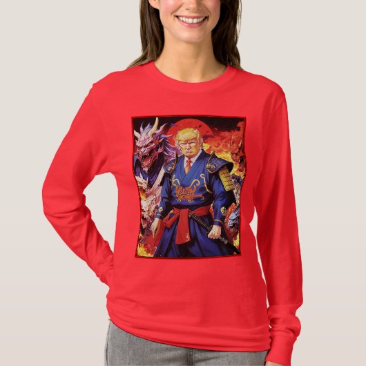 Epic Trump Samurai Anime T-shirt (Voorkant)