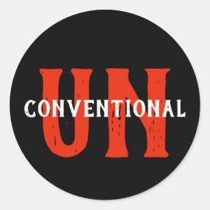 Epic UNconventioneel ticker Ronde Sticker