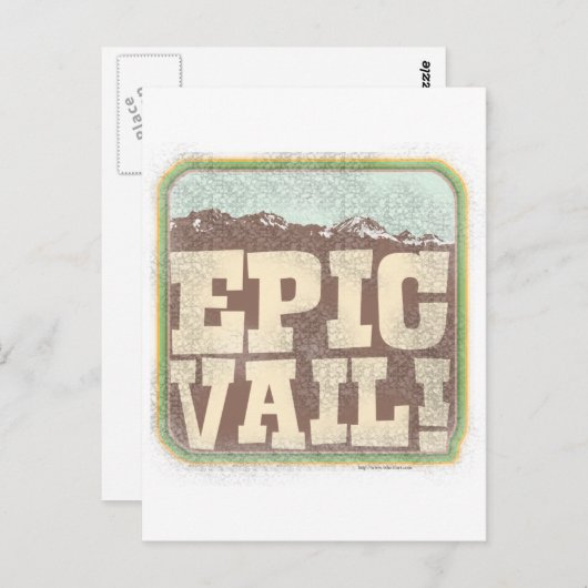 Epic Vail Briefkaart (Voorkant / Achterkant)