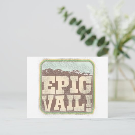 Epic Vail Briefkaart (Staand voorkant)