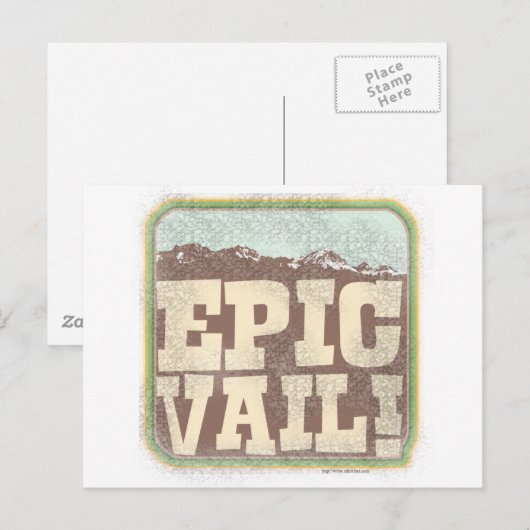 Epic Vail Briefkaart (Voorkant / Achterkant)