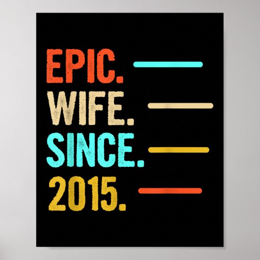 Epic vrouw sinds 2015 poster (Voorkant)