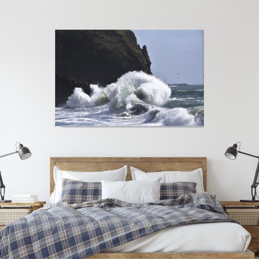 Epic Waves at Cape Discussion WA State Canvas Afdruk (Insitu (Slaapkamer))